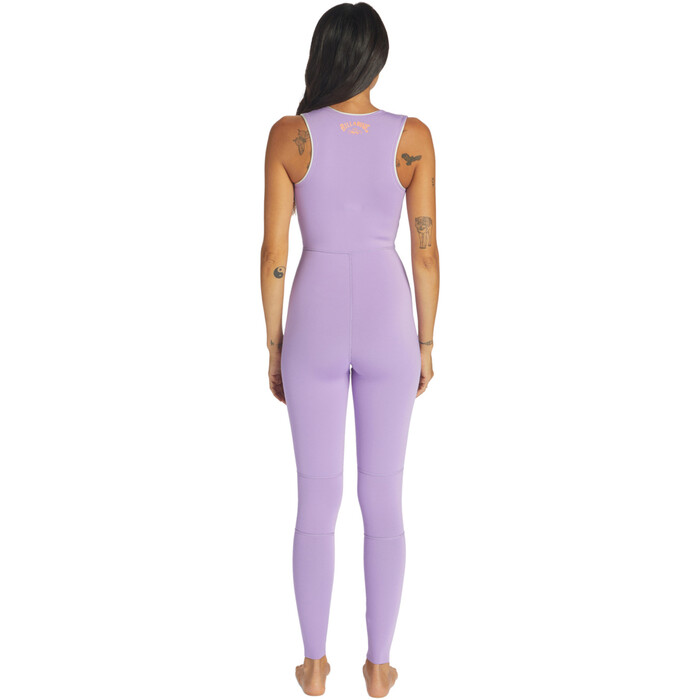 2024 Billabong Womens Sol Sistah 2mm Long Jane Wetsuit ABJW700101 - Lilac Love